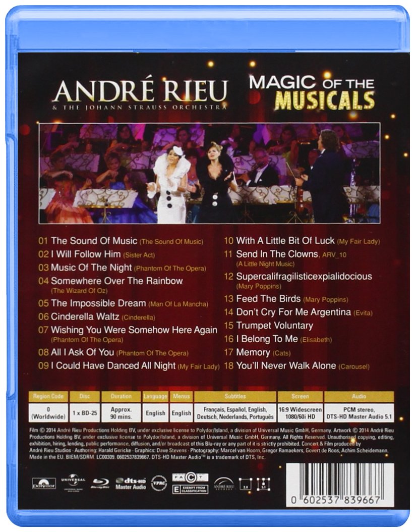 安德烈·瑞欧演绎多支音乐剧名曲